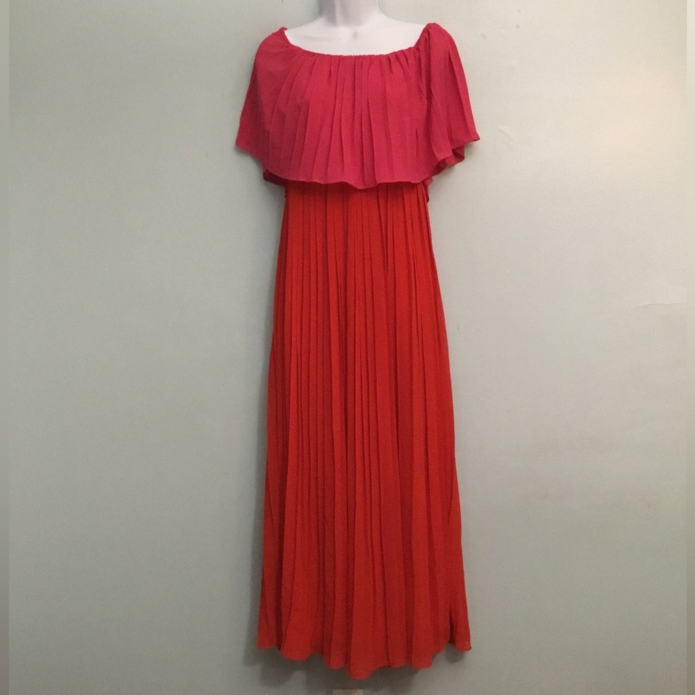 DRESS DAY Women’s Off-Shoulder Red Maxi Dress